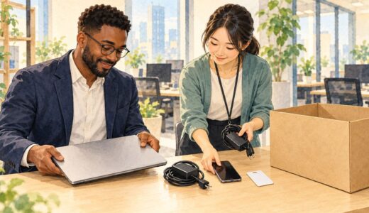 Returning Company Equipment in Japan: Read 貸与品返却 and Check the List