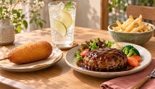 Japanese Food Words That Sound English: Corn Dog, Cider, Hamburg, Potato