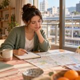Prospective English teacher planning a neighborhood and commute in Japan